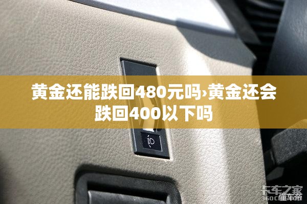 黄金还能跌回480元吗›黄金还会跌回400以下吗 黄金还能跌回480元吗›黄金还会跌回400以下吗