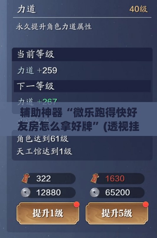 辅助神器“微乐跑得快好友房怎么拿好牌	”(透视挂)辅助透视教程
