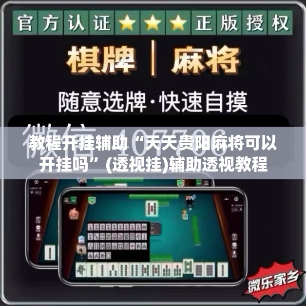 教程开挂辅助“天天贵阳麻将可以开挂吗”(透视挂)辅助透视教程