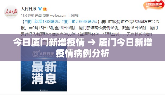 今日厦门新增疫情 → 厦门今日新增疫情病例分析