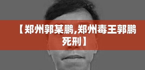 【郑州郭某鹏,郑州毒王郭鹏 死刑】