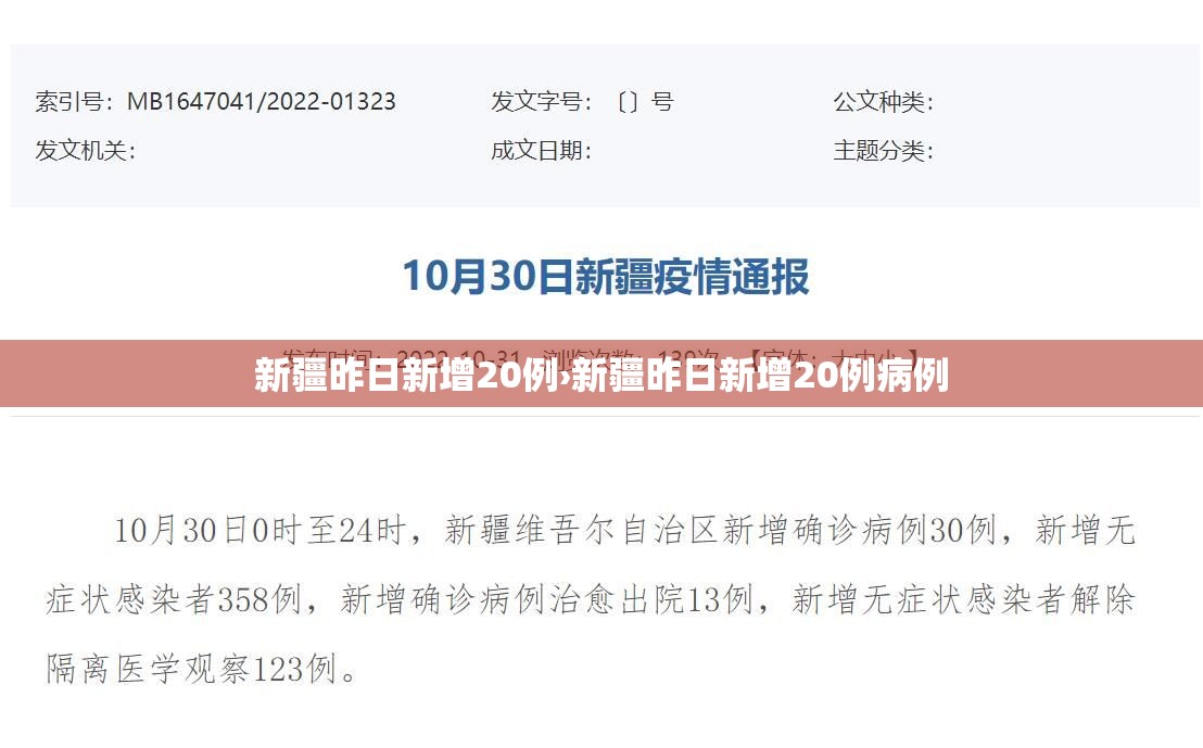 新疆昨日新增20例›新疆昨日新增20例病例 新疆昨日新增20例›新疆昨日新增20例病例