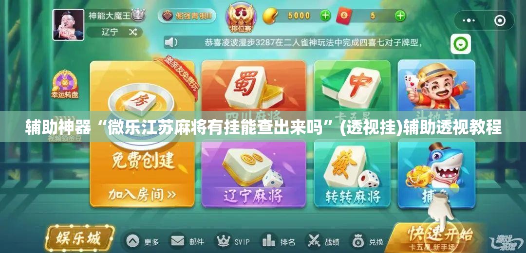 辅助神器“微乐江苏麻将有挂能查出来吗”(透视挂)辅助透视教程