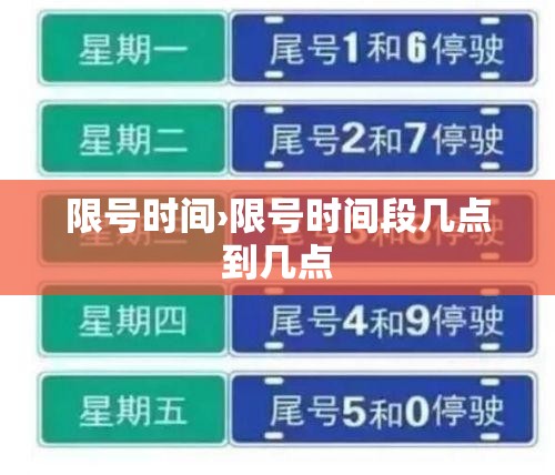 限号时间›限号时间段几点到几点