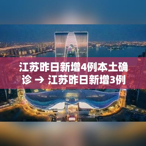 江苏昨日新增4例本土确诊 → 江苏昨日新增3例