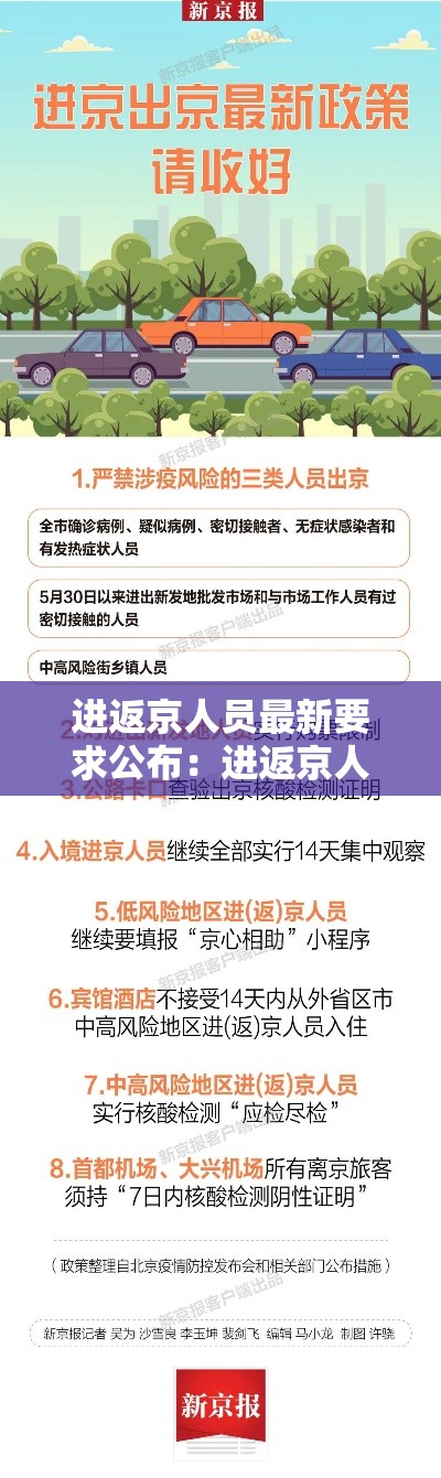 进返京人员最新要求公布：进返京人员最新要求公布时间