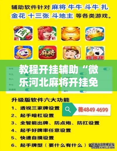 教程开挂辅助“微乐河北麻将开挂免费下载”(透视挂)辅助透视教程