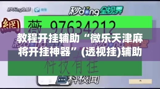 教程开挂辅助“微乐天津麻将开挂神器	”(透视挂)辅助透视教程