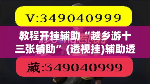 教程开挂辅助“越乡游十三张辅助”(透视挂)辅助透视教程