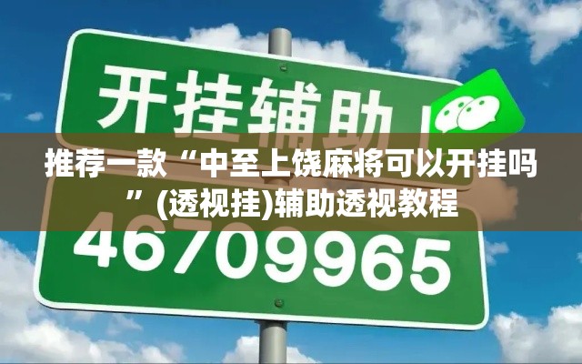 推荐一款“中至上饶麻将可以开挂吗	”(透视挂)辅助透视教程