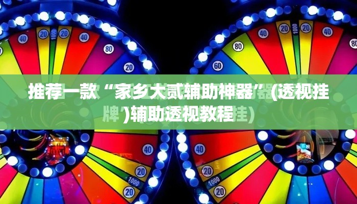 推荐一款“家乡大贰辅助神器”(透视挂)辅助透视教程