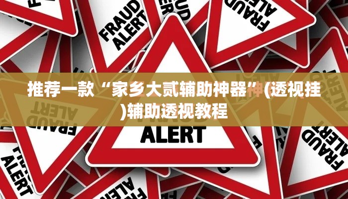 推荐一款“家乡大贰辅助神器	”(透视挂)辅助透视教程