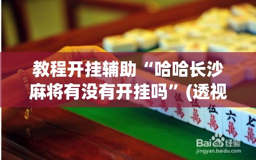 教程开挂辅助“哈哈长沙麻将有没有开挂吗	”(透视挂)辅助透视教程