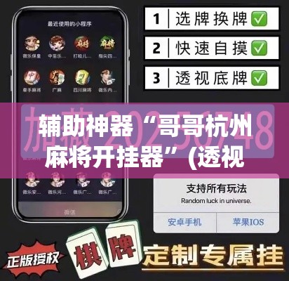 辅助神器“哥哥杭州麻将开挂器”(透视挂)辅助透视教程