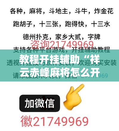 教程开挂辅助“祥云赤峰麻将怎么开挂”(透视挂)辅助透视教程