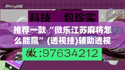 推荐一款“微乐江苏麻将怎么能赢”(透视挂)辅助透视教程