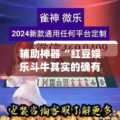 辅助神器“红豆娱乐斗牛其实的确有透视挂”(透视挂)辅助透视教程