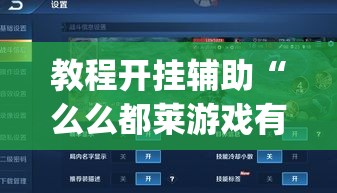 教程开挂辅助“么么都莱游戏有没有挂”(透视挂)辅助透视教程