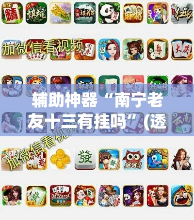辅助神器“南宁老友十三有挂吗	”(透视挂)辅助透视教程