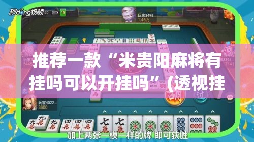 推荐一款“米贵阳麻将有挂吗可以开挂吗”(透视挂)辅助透视教程