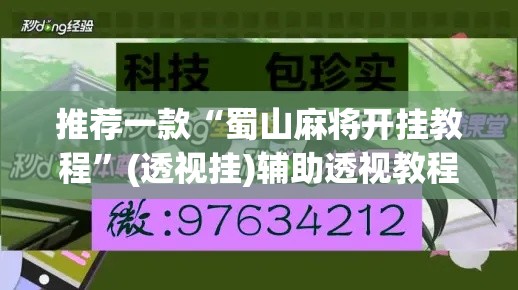 推荐一款“蜀山麻将开挂教程	”(透视挂)辅助透视教程