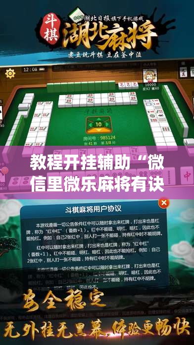 教程开挂辅助“微信里微乐麻将有诀窍”(透视挂)辅助透视教程