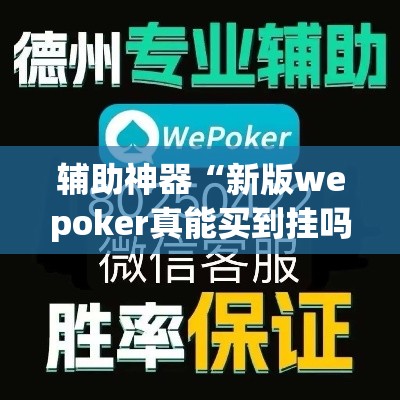 辅助神器“新版wepoker真能买到挂吗”(透视挂)辅助透视教程