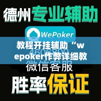 教程开挂辅助“wepoker作弊详细教程”(透视挂)辅助透视教程
