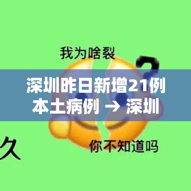 深圳昨日新增21例本土病例 → 深圳昨日新增21例本土病例多少