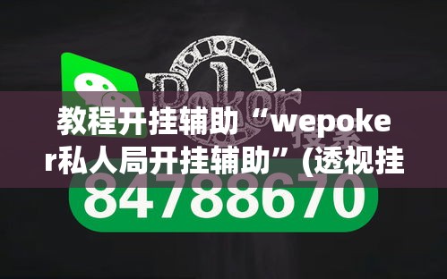 教程开挂辅助“wepoker私人局开挂辅助”(透视挂)辅助透视教程