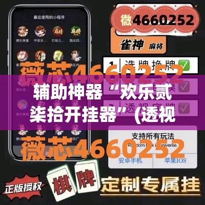 辅助神器“欢乐贰柒拾开挂器	”(透视挂)辅助透视教程