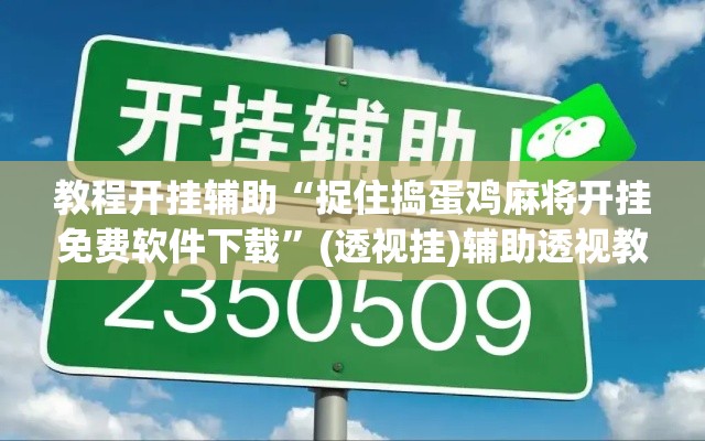 教程开挂辅助“捉住捣蛋鸡麻将开挂免费软件下载	”(透视挂)辅助透视教程