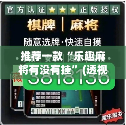 推荐一款“乐趣麻将有没有挂”(透视挂)辅助透视教程