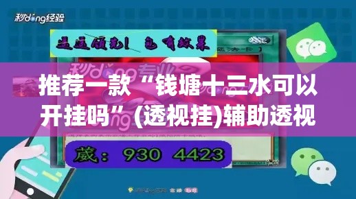 推荐一款“钱塘十三水可以开挂吗”(透视挂)辅助透视教程