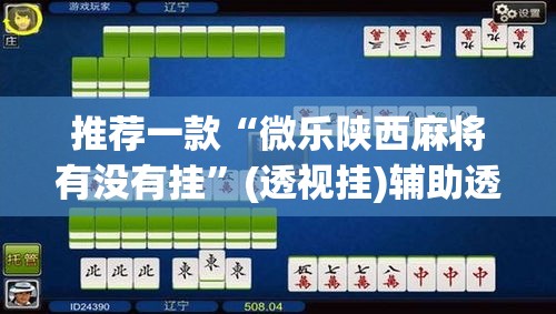 推荐一款“微乐陕西麻将有没有挂	”(透视挂)辅助透视教程