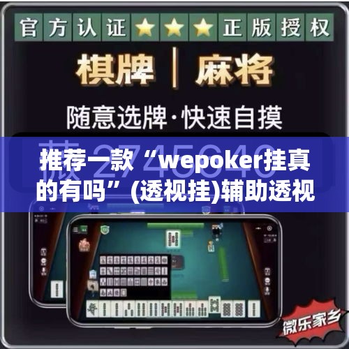 推荐一款“wepoker挂真的有吗”(透视挂)辅助透视教程