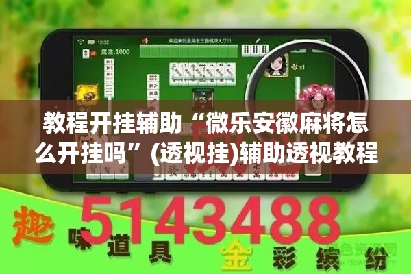教程开挂辅助“微乐安徽麻将怎么开挂吗	”(透视挂)辅助透视教程