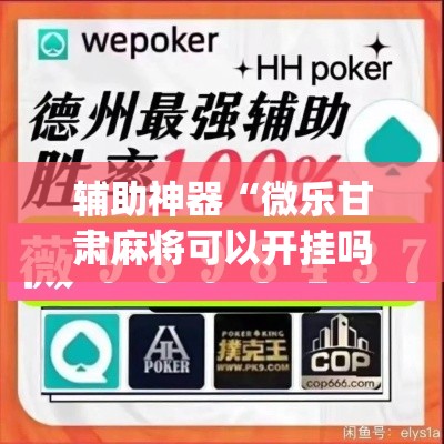 辅助神器“微乐甘肃麻将可以开挂吗”(透视挂)辅助透视教程
