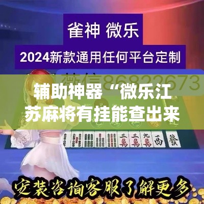 辅助神器“微乐江苏麻将有挂能查出来吗”(透视挂)辅助透视教程