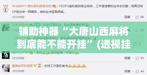 辅助神器“大唐山西麻将到底能不能开挂”(透视挂)辅助透视教程