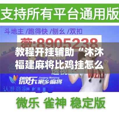 教程开挂辅助“沐沐福建麻将比鸡挂怎么安装”(透视挂)辅助透视教程