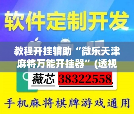 教程开挂辅助“微乐天津麻将万能开挂器”(透视挂)辅助透视教程