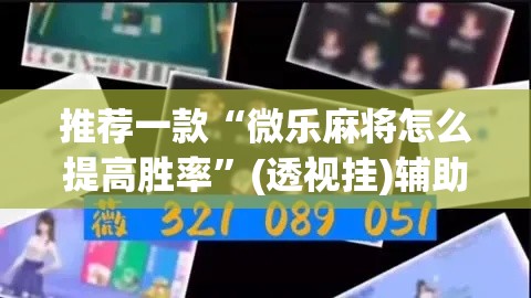 推荐一款“微乐麻将怎么提高胜率	”(透视挂)辅助透视教程