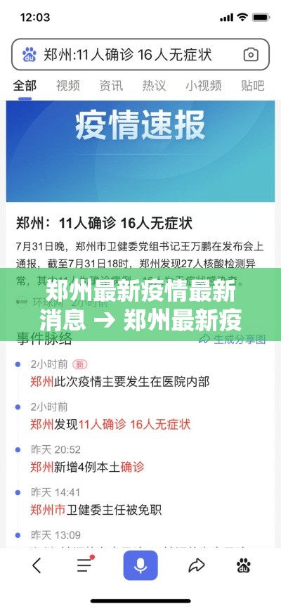 郑州最新疫情最新消息 → 郑州最新疫情最新数据