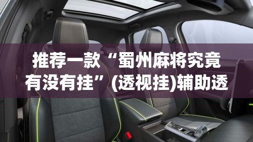 推荐一款“蜀州麻将究竟有没有挂”(透视挂)辅助透视教程