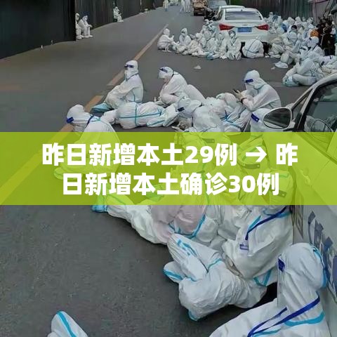 昨日新增本土29例 → 昨日新增本土确诊30例