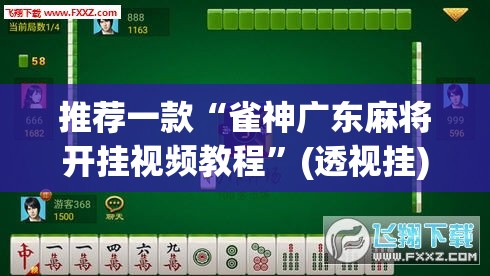 推荐一款“雀神广东麻将开挂视频教程	”(透视挂)辅助透视教程