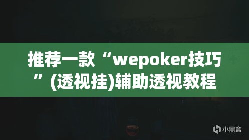 推荐一款“wepoker技巧”(透视挂)辅助透视教程