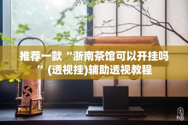 推荐一款“浙南茶馆可以开挂吗	”(透视挂)辅助透视教程