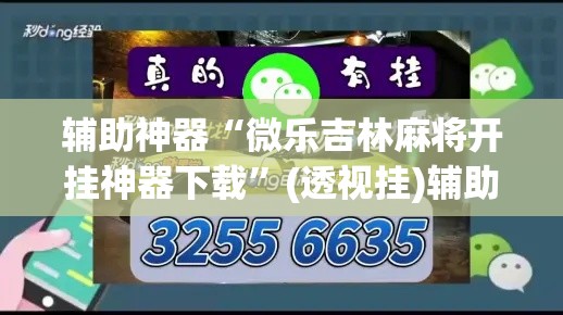 辅助神器“微乐吉林麻将开挂神器下载	”(透视挂)辅助透视教程